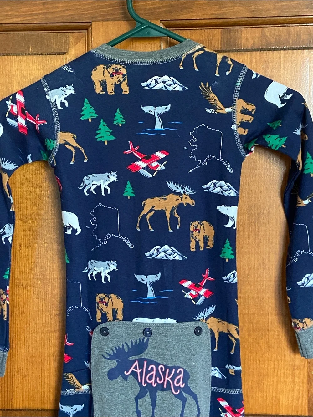 Little Blue House/Hatley kids' union one piece all-over wild print Size 6 kids